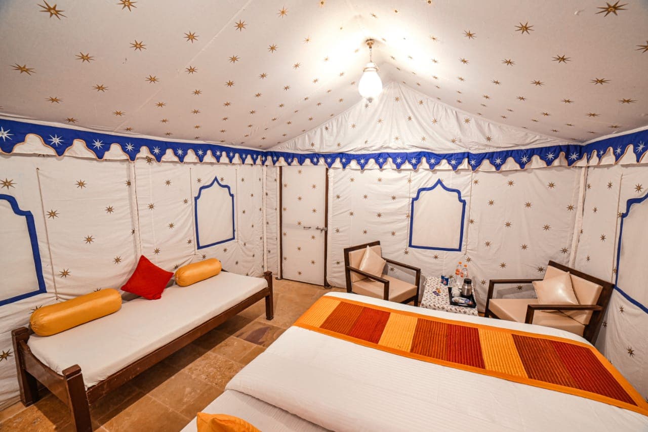 Royal Luxury Swiss Tent (Non-AC) — Explore Overnight Desert Camp Jaisalmer — Image 2